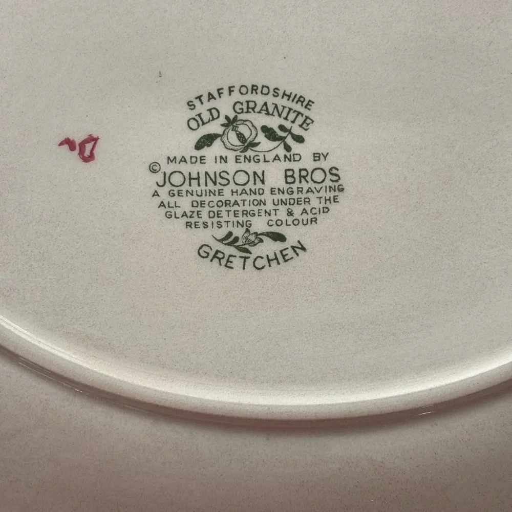 Staffordshire old granite‎ England platter.